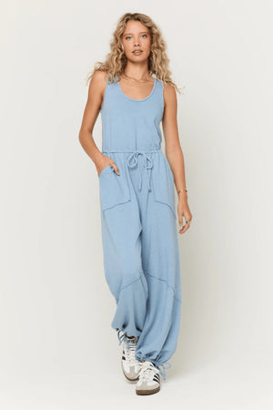 Journey Terry Jumpsuit - Blue Sky