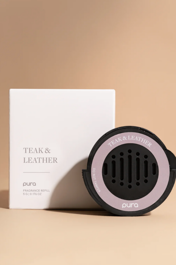 Pura Car Diffuser Replacement Fragrance - Teak & Leather