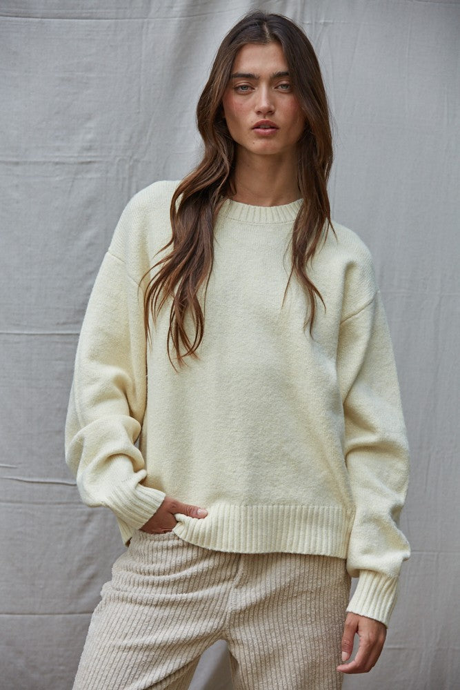 Desiree Pullover Sweater - Yellow