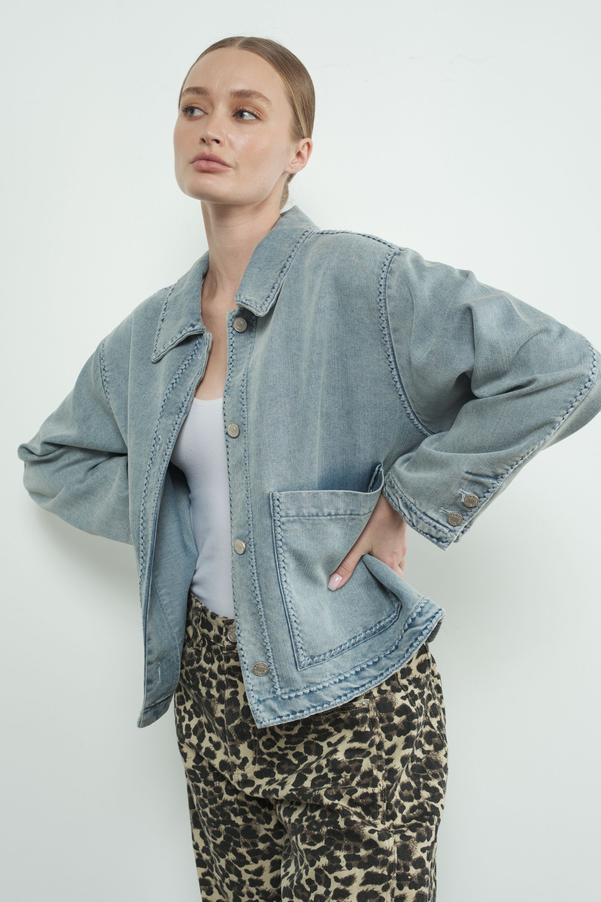 Embroidered Denim Jacket