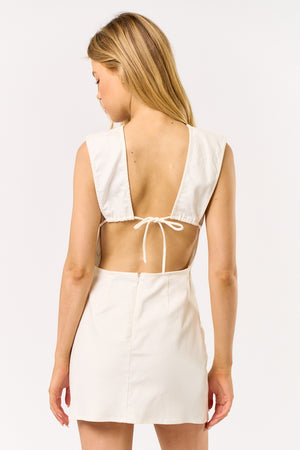 Open Back Shift Mini Dress