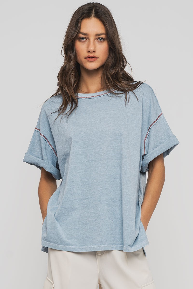 Timeless Oversized Tee - Blue