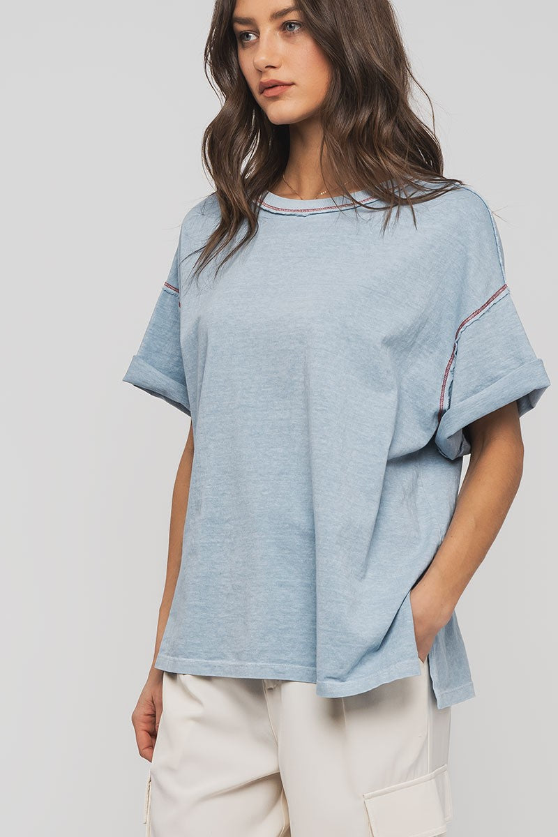 Timeless Oversized Tee - Blue