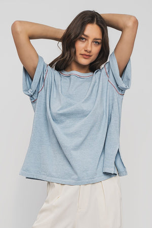 Timeless Oversized Tee - Blue