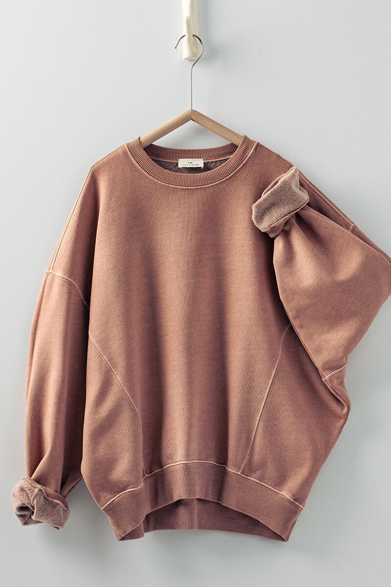 Washed Pullover Sweatshirt