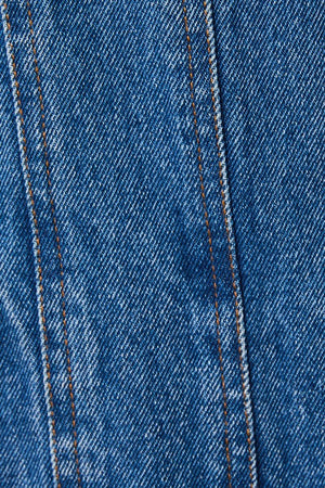 Ruffle Detail Denim Vest