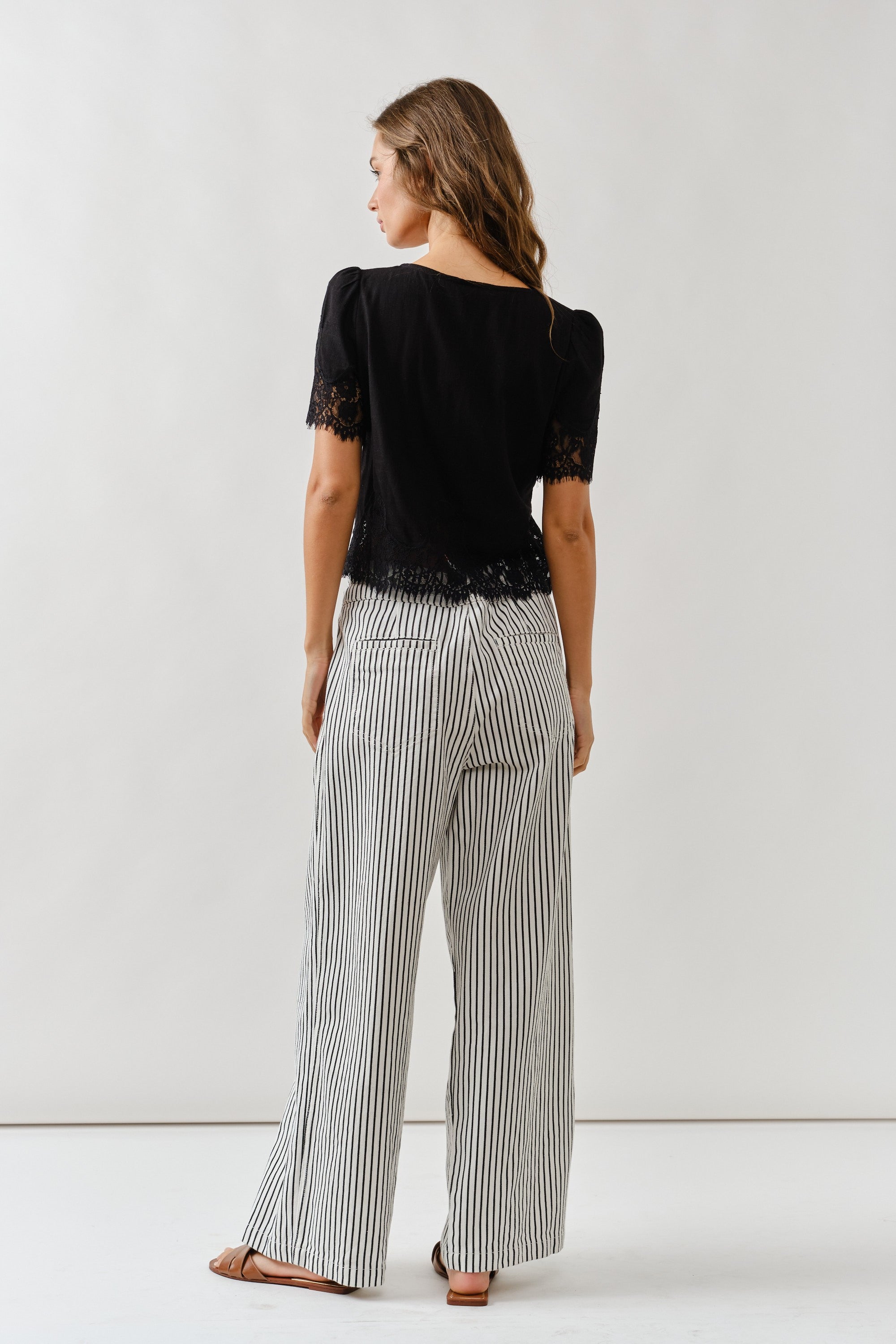 Romantic Lace Blouse - Black