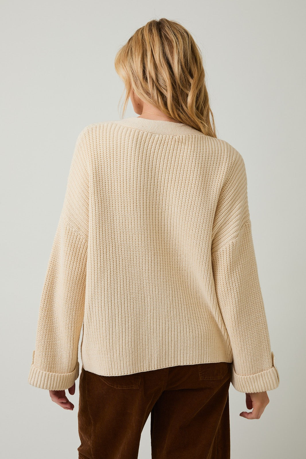Oversized Button Up Cardigan