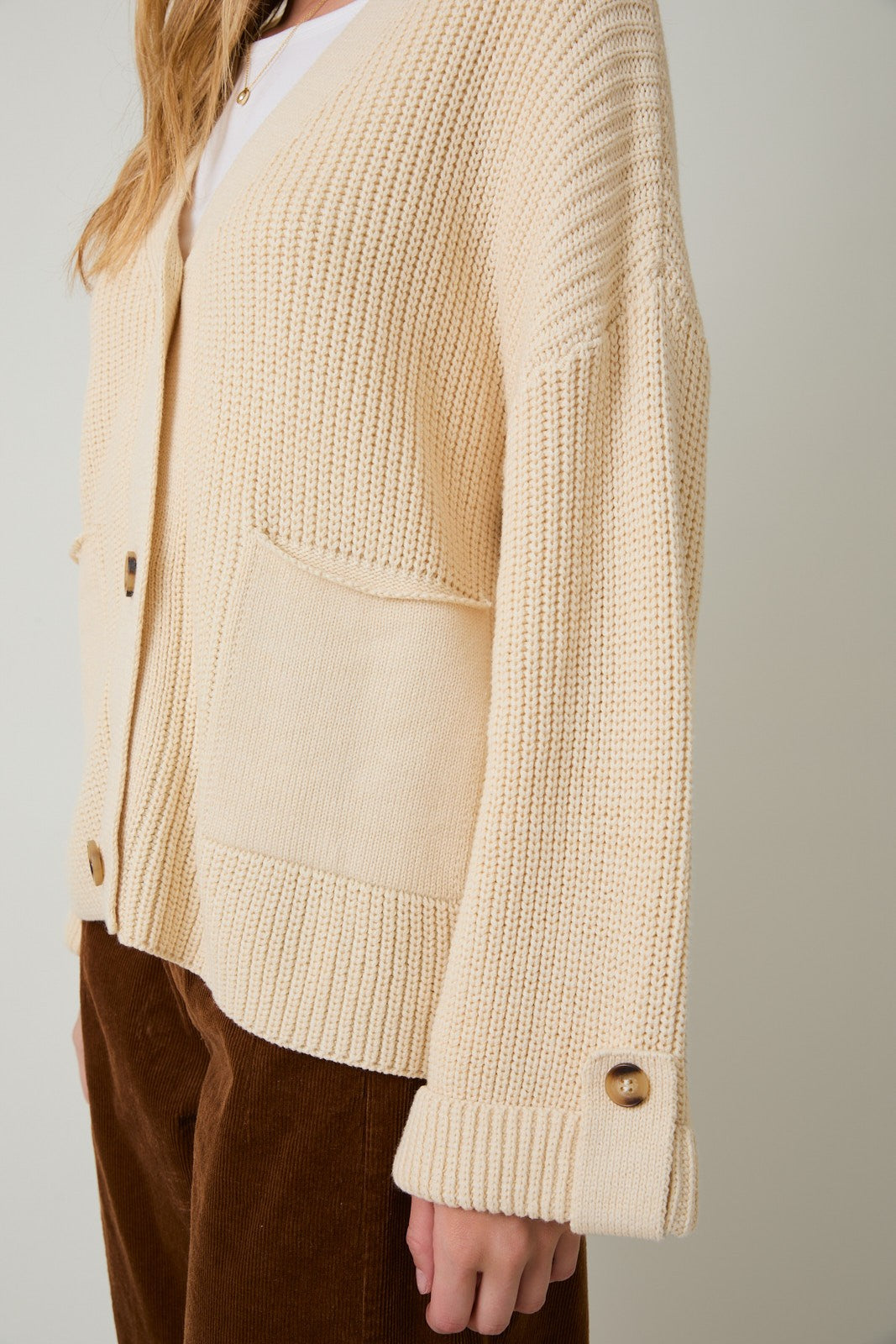 Oversized Button Up Cardigan