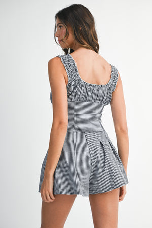 Be My Guest Gingham Set - Black