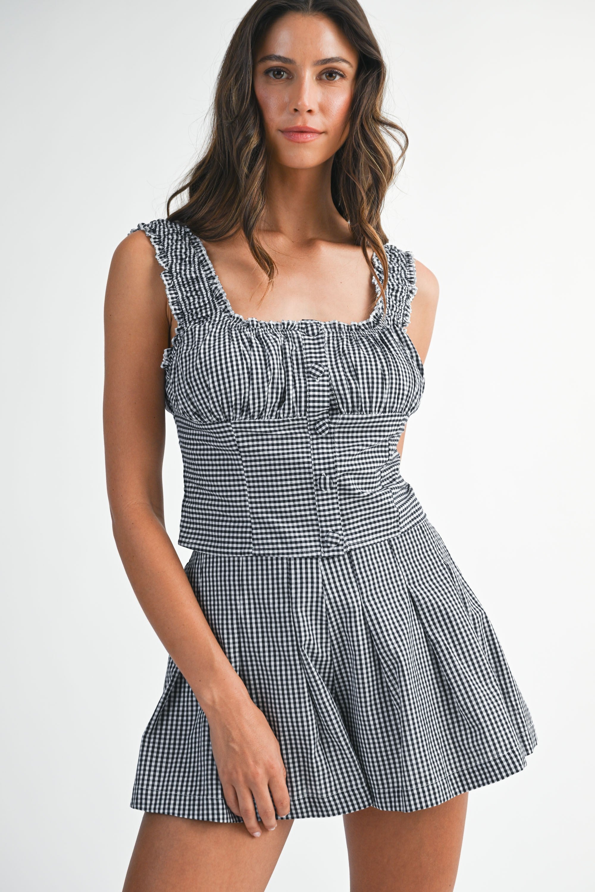 Be My Guest Gingham Set - Black
