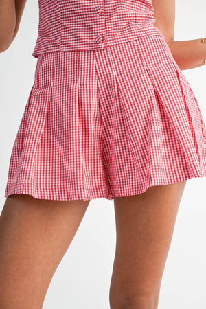 Be My Guest Gingham Set - Red