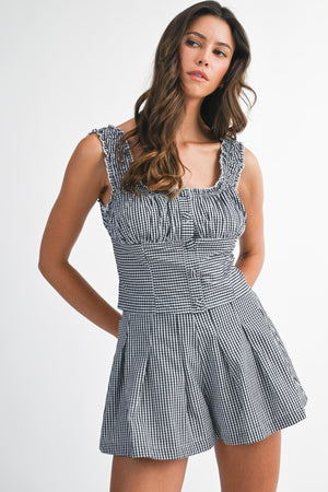 Be My Guest Gingham Set - Black
