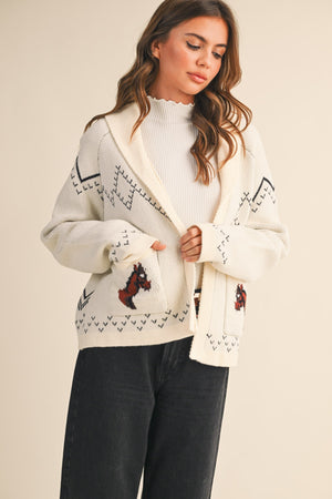 Horse Knit Cardigan