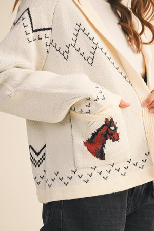 Horse Knit Cardigan