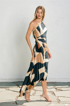 First Class Asymmetrical Maxi Dress