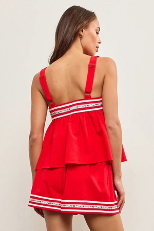 Babydoll Tank Top - Red