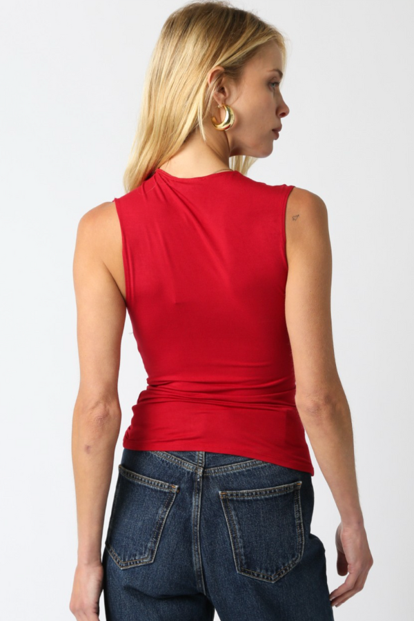 Mia Knit Top - Red