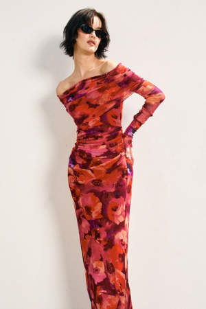 Dancing With Love Mesh Maxi Dress