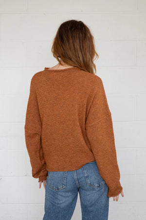 Piper Cardigan - Rust