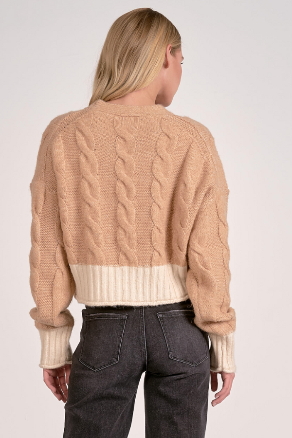 Colorblock Cardigan Sweater