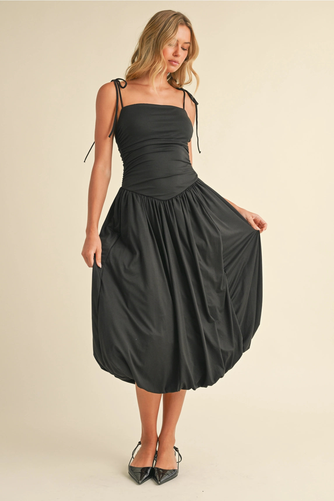 Evelyn Balloon Midi Dress