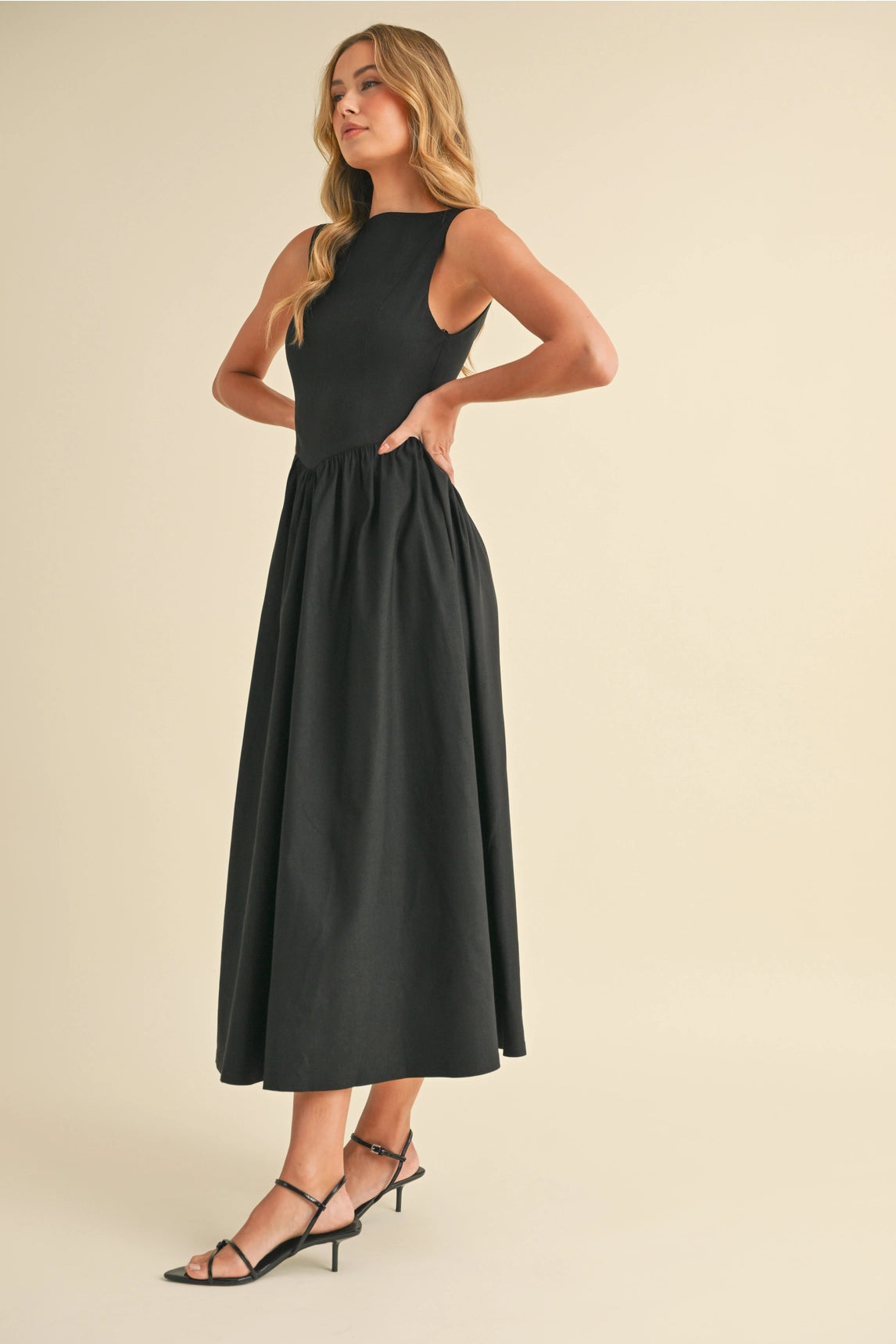 Liza Flare Midi Dress