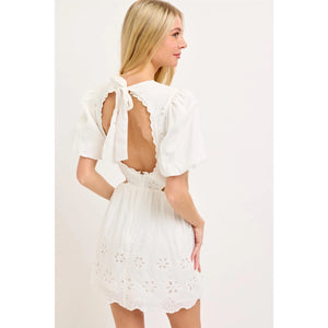 Betsy Eyelet Mini Dress