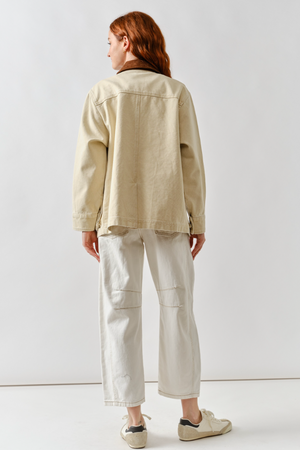 Vintage Washed Barn Jacket - Taupe