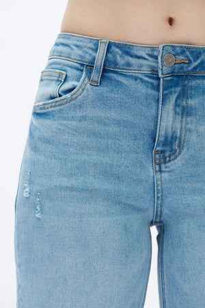 Alsa Mid Rise Wide Leg Jeans