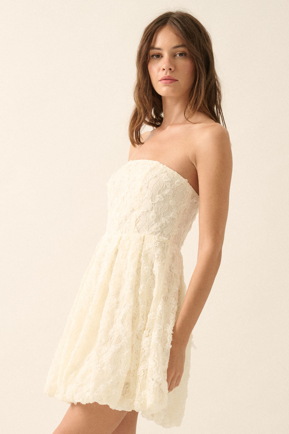 Olivia Floral Lace Mini Dress