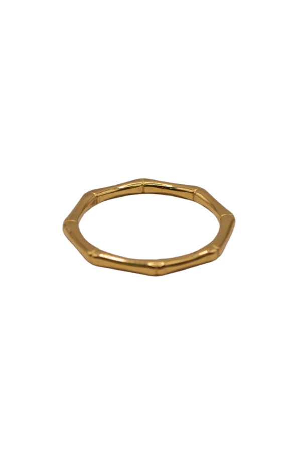 18K Mia Textured Ring - Gold