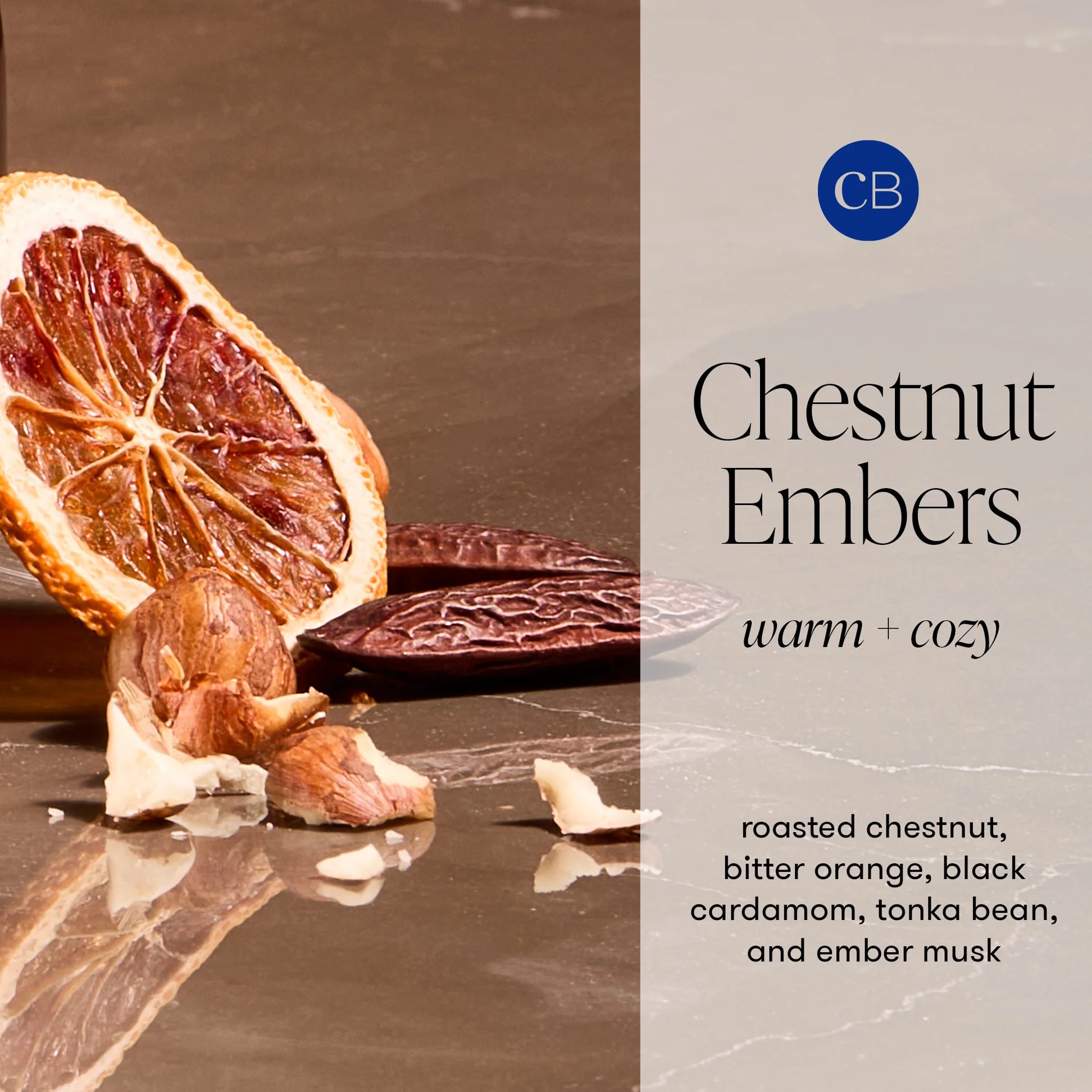 Capri Blue Autumn Glow Candle - Chestnut Embers