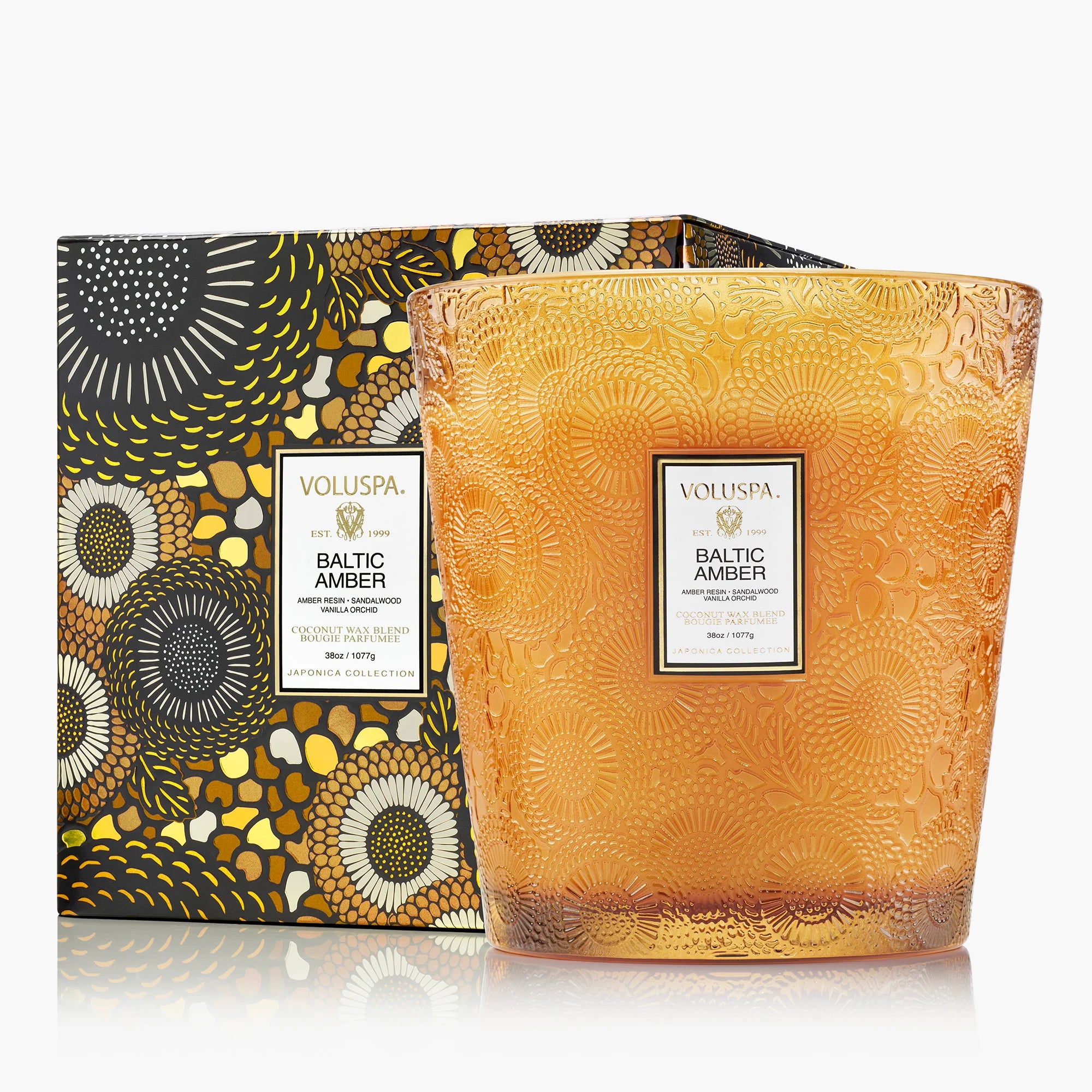 Voluspa 3 Wick Hearth Candle - Baltic Amber