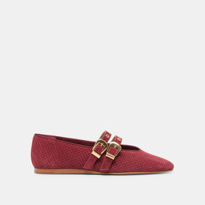 Dolce Vita Baylee Flats - Oxblood Suede