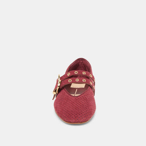 Dolce Vita Baylee Flats - Oxblood Suede