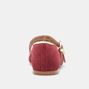 Dolce Vita Baylee Flats - Oxblood Suede