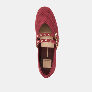 Dolce Vita Baylee Flats - Oxblood Suede