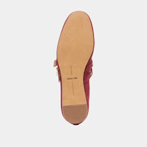 Dolce Vita Baylee Flats - Oxblood Suede