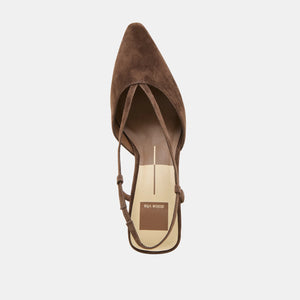 Dolce Vita Ginay Heels - Dark Brown Suede