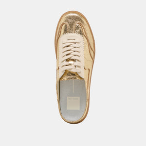 Dolce Vita Notice Slide - Gold Leather