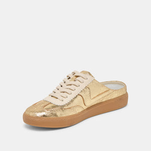 Dolce Vita Notice Slide - Gold Leather