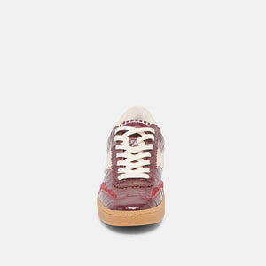 Dolce Vita Notice Stitch Sneakers - Oxblood Leather