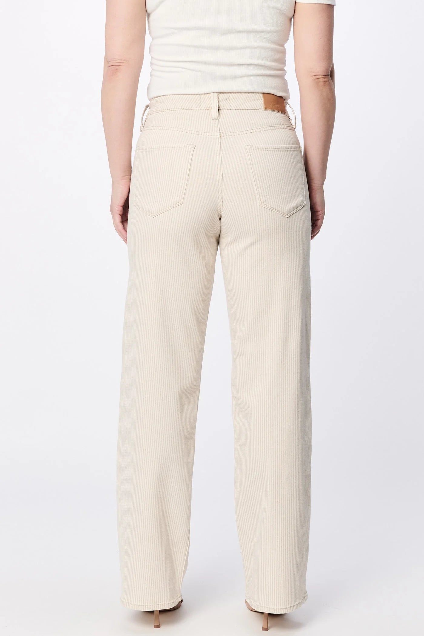 Taylor Straight Leg Jeans - Sand Stripe