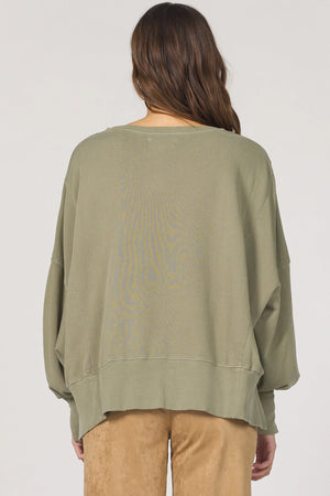 Trenton Pullover Top - Vetiver