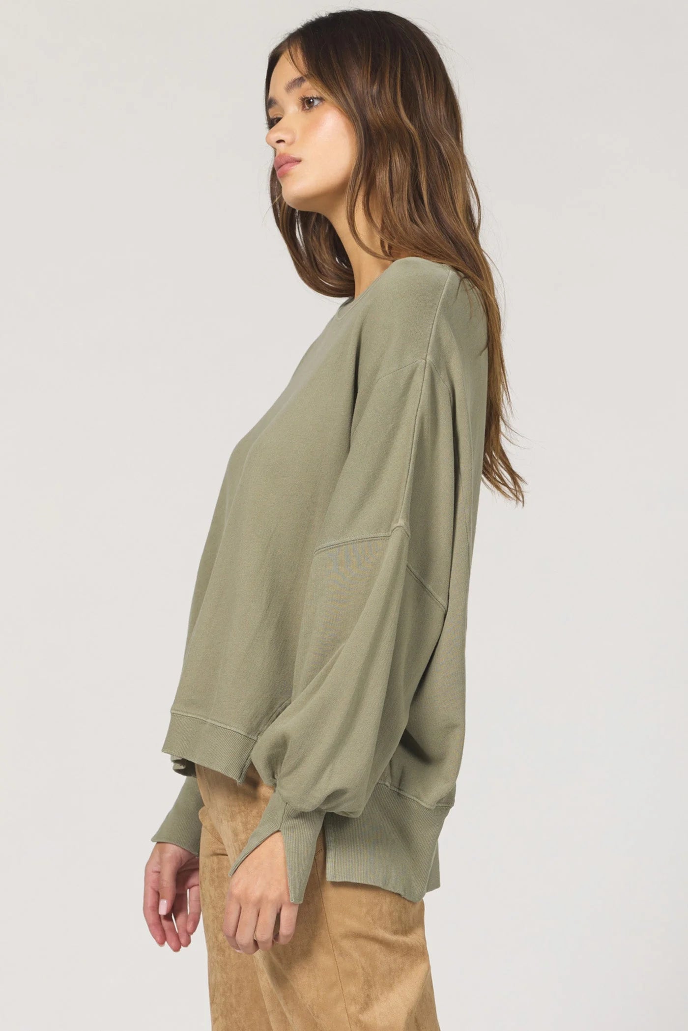Trenton Pullover Top - Vetiver