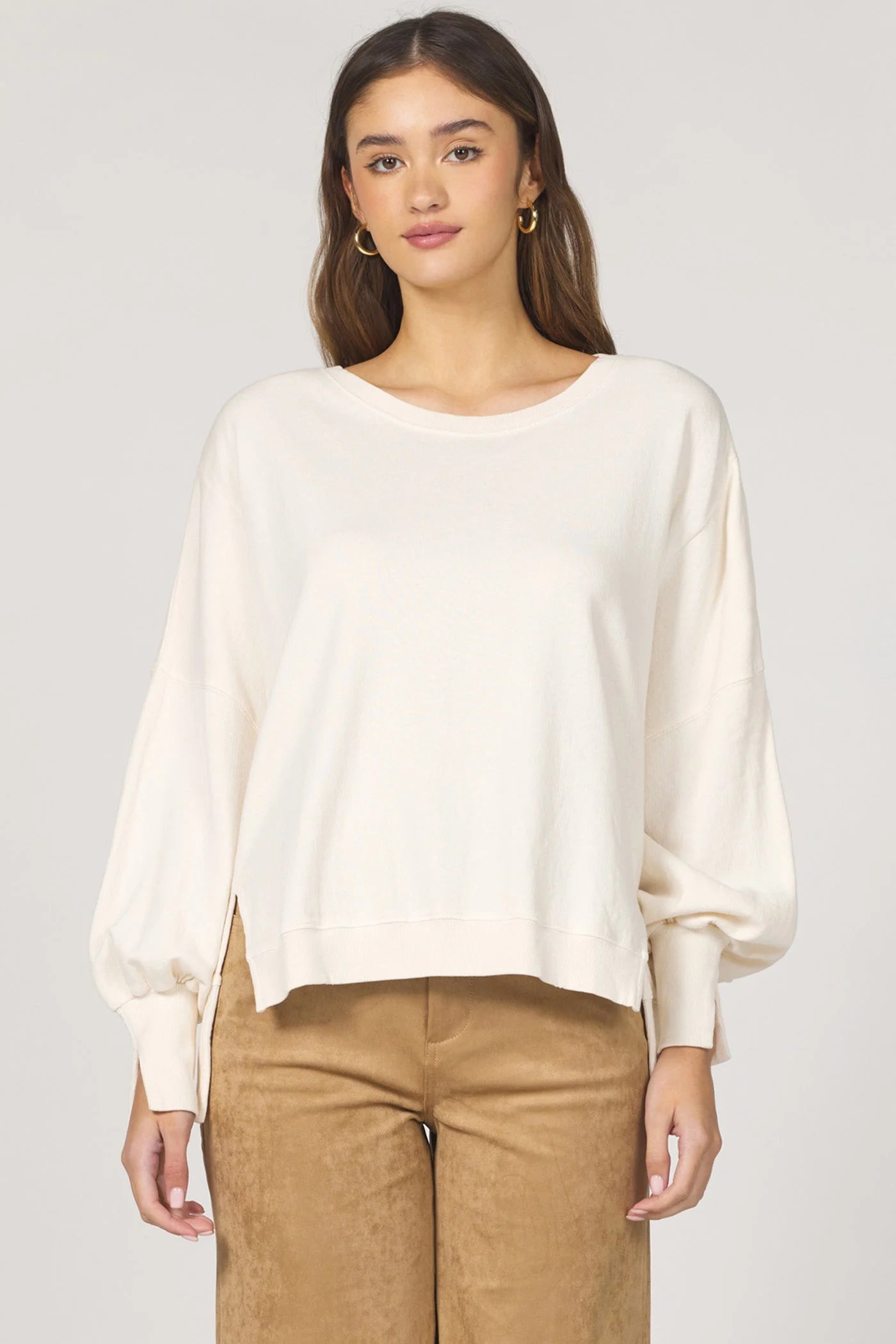 Trenton Pullover Top - Whitecap Gray