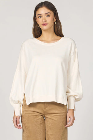 Trenton Pullover Top - Whitecap Gray