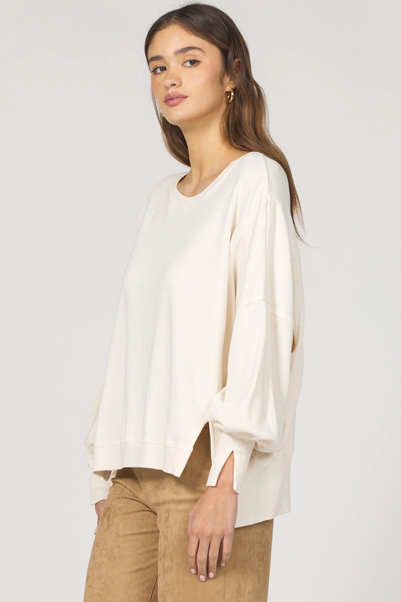 Trenton Pullover Top - Whitecap Gray