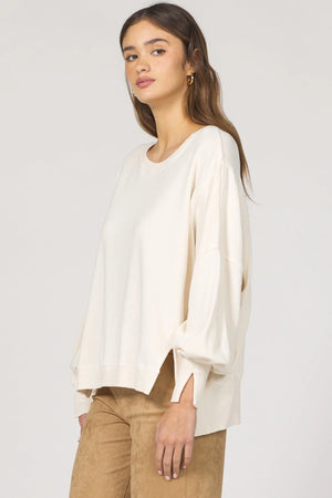 Trenton Pullover Top - Whitecap Gray